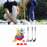 Maxbell Kids Golf Club Set Tees and Flags Retractable Clubs for Parks Indoor Outdoor