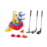 Maxbell Kids Golf Club Set Tees and Flags Retractable Clubs for Parks Indoor Outdoor