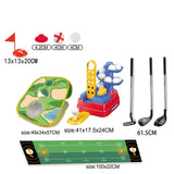 Maxbell Kids Golf Club Set Tees and Flags Retractable Clubs for Parks Indoor Outdoor