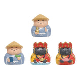 Maxbell Small Figure Sculpture Collectible Resin Ornament for Study Room Indoor Home 5.9x5.7x6.6 cm Blue