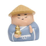 Maxbell Small Figure Sculpture Collectible Resin Ornament for Study Room Indoor Home 5.9x5.7x6.6 cm Blue