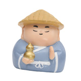 Maxbell Small Figure Sculpture Collectible Resin Ornament for Study Room Indoor Home 5.9x5.7x6.6 cm Blue