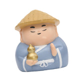 Maxbell Small Figure Sculpture Collectible Resin Ornament for Study Room Indoor Home 5.9x5.7x6.6 cm Blue