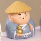 Maxbell Small Figure Sculpture Collectible Resin Ornament for Study Room Indoor Home 5.9x5.7x6.6 cm Blue