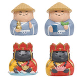 Maxbell Small Figure Sculpture Collectible Resin Ornament for Study Room Indoor Home 5.9x5.7x6.6 cm Blue