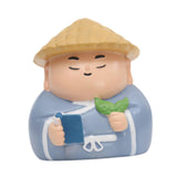 Maxbell Small Figure Sculpture Collectible Resin Ornament for Study Room Indoor Home 5.9x5.6x6.6 cm Blue
