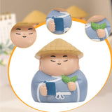 Maxbell Small Figure Sculpture Collectible Resin Ornament for Study Room Indoor Home 5.9x5.6x6.6 cm Blue