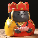 Maxbell Small Figure Sculpture Collectible Resin Ornament for Study Room Indoor Home 6x6x6.3 cm Red