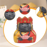 Maxbell Small Figure Sculpture Collectible Resin Ornament for Study Room Indoor Home 6x6x6.3 cm Red