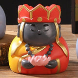 Maxbell Small Figure Sculpture Collectible Resin Ornament for Study Room Indoor Home 6x6x6.3 cm Red