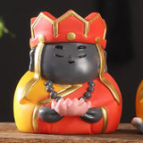 Maxbell Small Figure Sculpture Collectible Resin Ornament for Study Room Indoor Home 6x6x6.3 cm Red