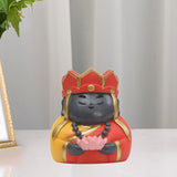 Maxbell Small Figure Sculpture Collectible Resin Ornament for Study Room Indoor Home 6x6x6.3 cm Red