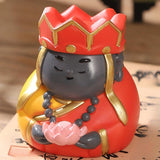 Maxbell Small Figure Sculpture Collectible Resin Ornament for Study Room Indoor Home 6x6x6.3 cm Red