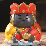 Maxbell Small Figure Sculpture Collectible Resin Ornament for Study Room Indoor Home 6x6.2x6.3 cm Red