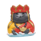 Maxbell Small Figure Sculpture Collectible Resin Ornament for Study Room Indoor Home 6x6.2x6.3 cm Red