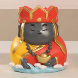 Maxbell Small Figure Sculpture Collectible Resin Ornament for Study Room Indoor Home 6x6.2x6.3 cm Red