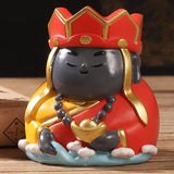 Maxbell Small Figure Sculpture Collectible Resin Ornament for Study Room Indoor Home 6x6.2x6.3 cm Red