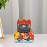 Maxbell Small Figure Sculpture Collectible Resin Ornament for Study Room Indoor Home 6x6.2x6.3 cm Red