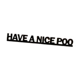 Maxbell Funny Bathroom Door Sign Wooden Plaque for Apartment Public Toilet Dormitory