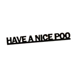 Maxbell Funny Bathroom Door Sign Wooden Plaque for Apartment Public Toilet Dormitory