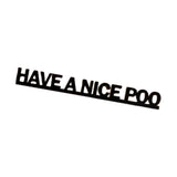 Maxbell Funny Bathroom Door Sign Wooden Plaque for Apartment Public Toilet Dormitory