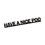 Maxbell Funny Bathroom Door Sign Wooden Plaque for Apartment Public Toilet Dormitory
