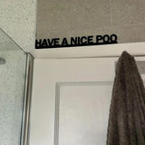 Maxbell Funny Bathroom Door Sign Wooden Plaque for Apartment Public Toilet Dormitory