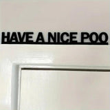 Maxbell Funny Bathroom Door Sign Wooden Plaque for Apartment Public Toilet Dormitory