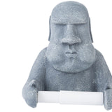 Maxbell Moai Statue Toilet Paper Holder Sculpture Compact Decoration for Office Home