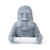 Maxbell Moai Statue Toilet Paper Holder Sculpture Compact Decoration for Office Home