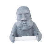 Maxbell Moai Statue Toilet Paper Holder Sculpture Compact Decoration for Office Home