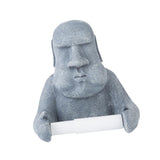 Maxbell Moai Statue Toilet Paper Holder Sculpture Compact Decoration for Office Home
