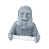 Maxbell Moai Statue Toilet Paper Holder Sculpture Compact Decoration for Office Home