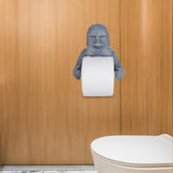 Maxbell Moai Statue Toilet Paper Holder Sculpture Compact Decoration for Office Home