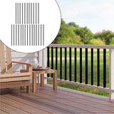 26Pcs Deck Balusters Round Sturdy with Screws Heavy Duty Deck Stair Spindles 26inch