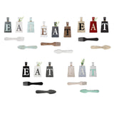 Maxbell 5Pcs Decorative Hanging Wooden Letters Room Farmhouse Rustic Wood Decoration A