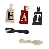 Maxbell 5Pcs Decorative Hanging Wooden Letters Room Farmhouse Rustic Wood Decoration B