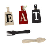 Maxbell 5Pcs Decorative Hanging Wooden Letters Room Farmhouse Rustic Wood Decoration B
