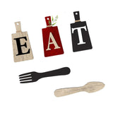 Maxbell 5Pcs Decorative Hanging Wooden Letters Room Farmhouse Rustic Wood Decoration B