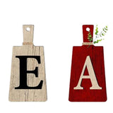 Maxbell 5Pcs Decorative Hanging Wooden Letters Room Farmhouse Rustic Wood Decoration B