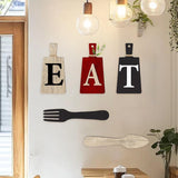 Maxbell 5Pcs Decorative Hanging Wooden Letters Room Farmhouse Rustic Wood Decoration B