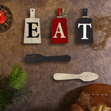 Maxbell 5Pcs Decorative Hanging Wooden Letters Room Farmhouse Rustic Wood Decoration B