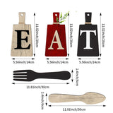 Maxbell 5Pcs Decorative Hanging Wooden Letters Room Farmhouse Rustic Wood Decoration B
