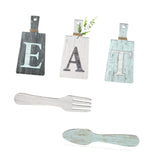 Maxbell 5Pcs Decorative Hanging Wooden Letters Room Farmhouse Rustic Wood Decoration C