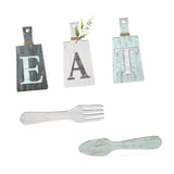 Maxbell 5Pcs Decorative Hanging Wooden Letters Room Farmhouse Rustic Wood Decoration C