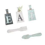 Maxbell 5Pcs Decorative Hanging Wooden Letters Room Farmhouse Rustic Wood Decoration C