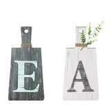 Maxbell 5Pcs Decorative Hanging Wooden Letters Room Farmhouse Rustic Wood Decoration C