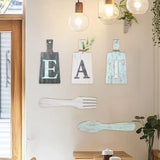 Maxbell 5Pcs Decorative Hanging Wooden Letters Room Farmhouse Rustic Wood Decoration C
