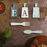 Maxbell 5Pcs Decorative Hanging Wooden Letters Room Farmhouse Rustic Wood Decoration C