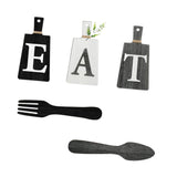 Maxbell 5Pcs Decorative Hanging Wooden Letters Room Farmhouse Rustic Wood Decoration D